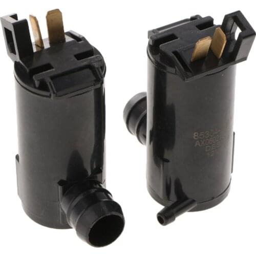 2 Pieces Durability Universal Windshield Windscreen Wiper Washer Motor Pump