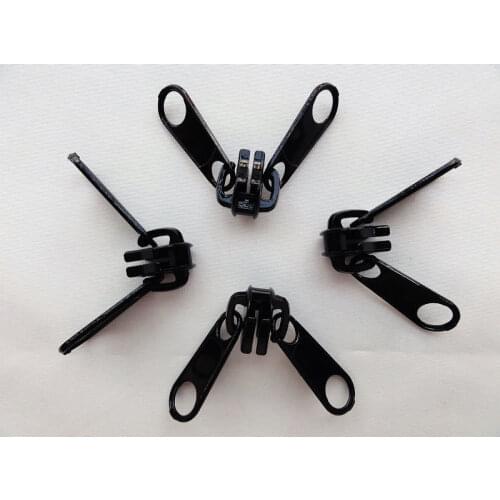 8#zipper slider for resin zipper,4pcs/lot black,double faced and pullers zipper head for diy Tent bags yacht free shipping