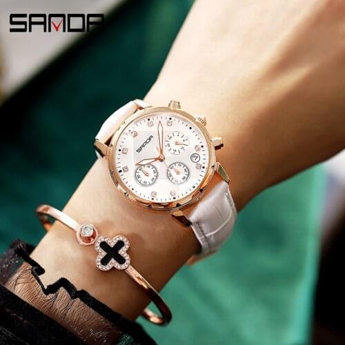 BASID Ladies Watch With Leather Strap