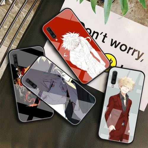 Anime Katsuki Bakugou Tempered Glass Case For Samsung Galaxy A10S A10E A20S A20E A30S A40 A50S A60 A70 A80 A90 A6 A7 A8 Shell