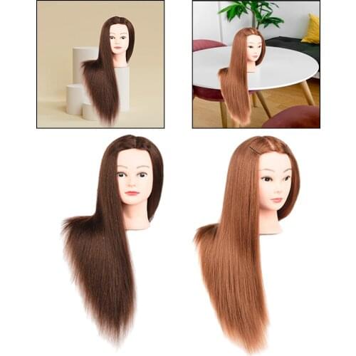 Manikin Head Makeup Doll for Head Hairdresser Training Hair Curling Winding Practice Mannequin Head Styling Head Braiding