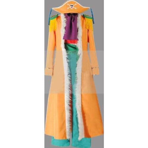 Customize One Piece Buggy the Clown Cosplay Costume Captain Coat Outfit