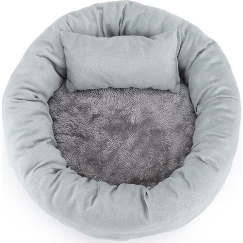 Dog Bed Long Plush Solid Color Pet Beds Cat Mat For Little Medium Large Pets Super Soft Winter Warm Sleeping Mats