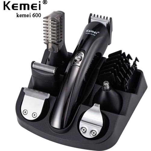 Kemei KM-600 11 in 1 Hair Clipper Barber Hair Trimmer Electric Razor Shaver Epilators Beard Trimmer Nose Trimmer Haircut Machine