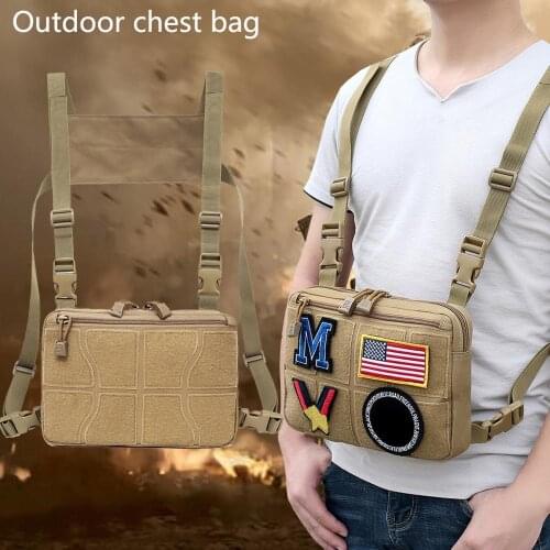 Chest Bag Adjustable Tactical Chest Rig Shoulder Bags Waist Packs Chest Recon Bag Tools Pouch Outdoor Hunting Accessories