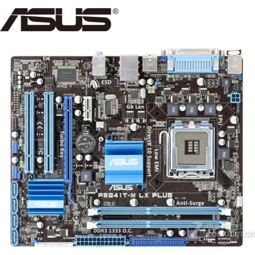 Asus P5G41T-M LX PLUS Desktop Motherboard G41 Socket LGA 775 Q8200 Q8300 DDR3 8G u ATX UEFI BIOS Original Mainboard On Sale