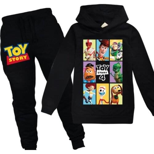 3-14 years old childrens sportswear hoodie Toy Story 4 baby boys and girls long sleeve spring and autumn winter suit