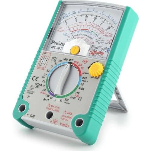 Proskit MT-2017 AC/DC Analog Graph Pointer Multimeter Ammeter Resistance Capacitance Diode Volt Amp Ohm hFE LED Meter