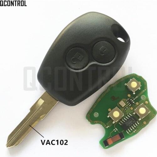 QCONTROL Car Remote Key Suit for Renault Megane Modus Clio Kangoo Logan Sandero Duster PCF7946/PCF7947 Chip