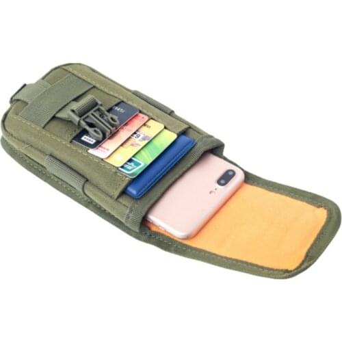 Tactical Molle Phone Holster Belt Waist Bag Utility Vest Card Carrier Bag Mini Multi-function Hook Loop Travel BagPack New