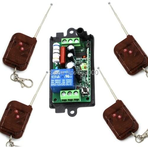 Home Automation Universal Remote Control Switch 1 Channel Wireless Radio Relay 220V 10A Receiver