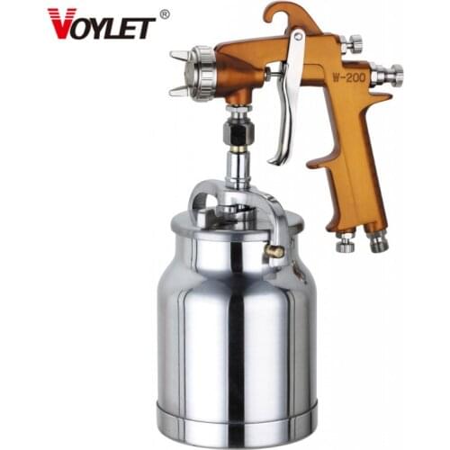 Voylet W-200 LVLP Siphon Feed Spray Gun 1.4/1.7/2.0mm Nozzle with 1000ML Cup