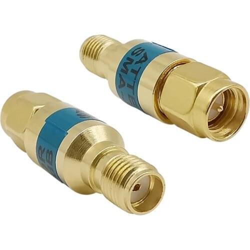 1Pcs SMA Male to SMA Female RF Coaxial Attenuator 2W 0-6GHz 50ohm 1-30dB Connectors SMA Male to SMA Female RF Coaxial Attenuator