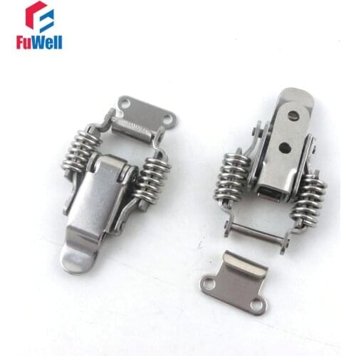 2pcs R008 Iron Spring Loaded Toggle Latch Hasps Case Cabinet Box Toggle Catch Buckle