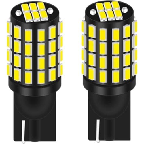 2 T10 W5W LED Car Parking Light Source Canbus No Error 54smd for prado 120/seat ibiza 6l/mg zs/kadjar/insignia/hyundai kona/niva