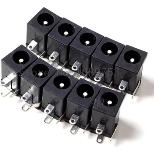 50pcs Female DC Power Jack supply socket 5.5X2.5mm DC-005 5.5-2.5MM Good Quality