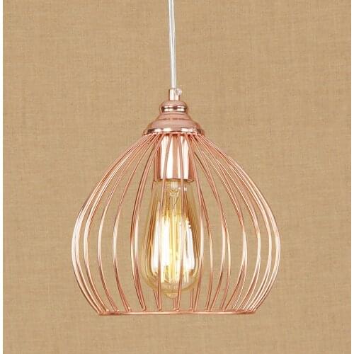 American Loft Style Iron Droplight Industrial Vintage LED Pendant Light Fixtures For Dining Room Hanging Lamp Indoor Lighting