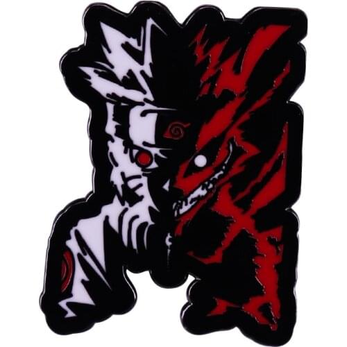 Anime Uzumaki & Wolf Brooch I don't fear death, because there is nothing to lose anymore