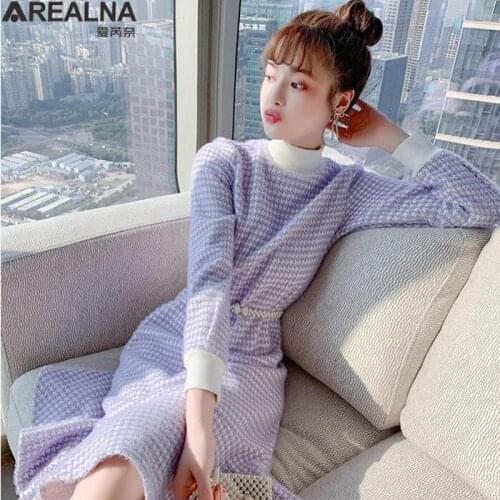 AREALNA Fashionable Knitted Dresses