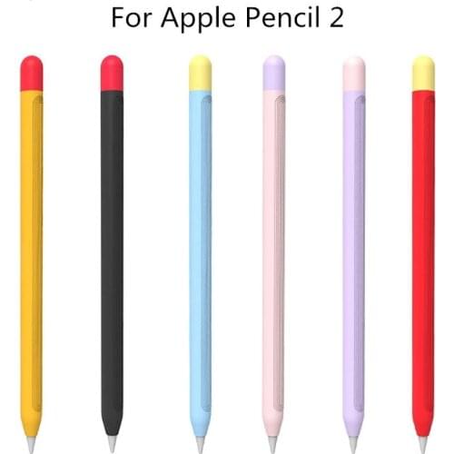 For Apple Pencil 2 Case Cover Tablet Pen Case iPad Pen Protective Skin Soft Silicone Tip Cover Holder Tablet Touch Pen Sleeve