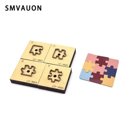 Wooden Cutting Dies Customized Fun Puzzle Splice Leather Mold Handmade Craft Punch Tool Laser Mold