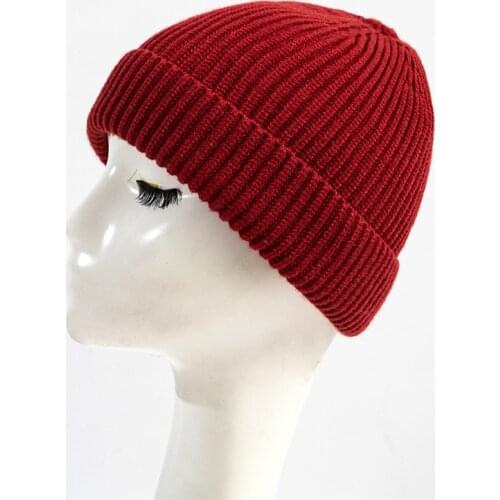 Unisex Long Knitted Cotton Blends Warm Soft Hats Men Women Solid Color Thicken Winter Ski Caps Skullies Beanies