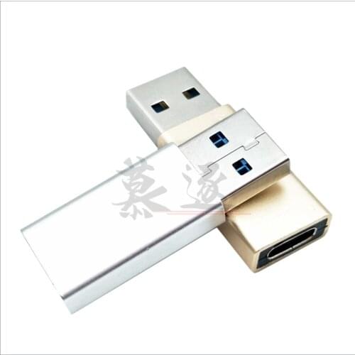 Hot Laptop USB 3.0 Male to USB 3.1 Type C Female Data Converter Desktop USB3.1 Type-C to USB-C Female Port OTG Adapter PLD