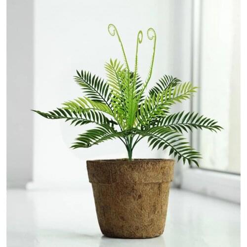 Artificial Plant Vivid Fine Craftsmanship Plastic Simulation Sago Cycas Decor for Scene Layout Wedding Party Decoration