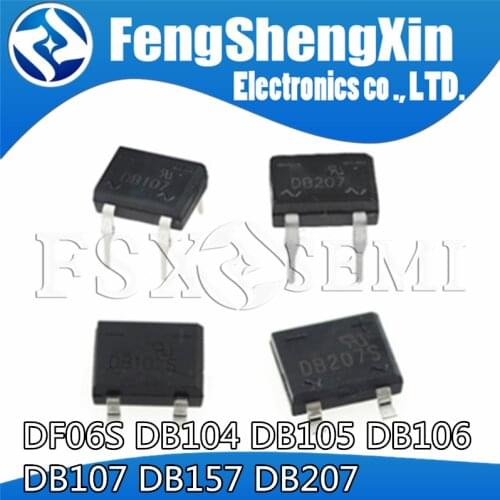 10pcs/lot DB104 DB105 DB106 DB107 DB104S DB105S DB106S DB107S DB207 DB207S DB157 DB157S Bridge Rectifiers