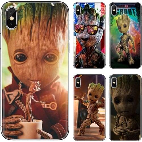 Soft Skin Cover Guardians-Groot-C-Marvel For Huawei P30 P40 P20 P7 P8 P9 P10 Lite Plus Pro 2015 2016 2017 Mini