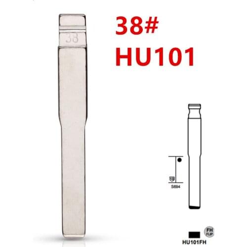 10pcs Uncut Metal 38# HU101 for ford Focus for KD keydiy xhorse VVDI remotes universal No.38