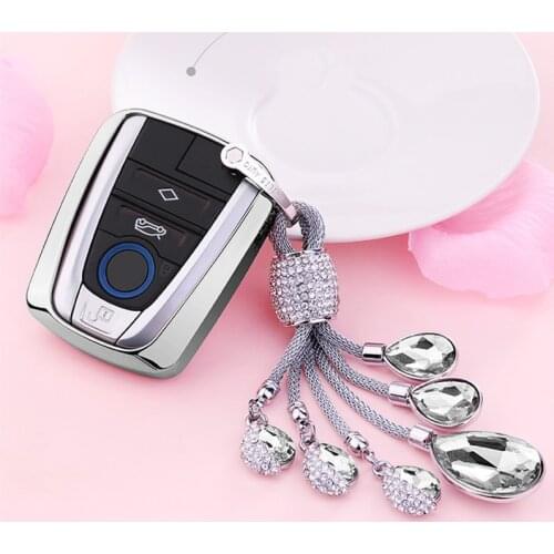 2020 Keyring Car Key Cover Soft TPU for BMW I3 I8 Series Car Styling Protection Protector Key Shell Keychain Ring Accessories