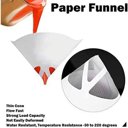 25Pcs Disposable Strainer Cone Paint Strainer Filter Paper Purifying Straining Cup Screen Net Fine Nylon 100 Micron Mesh Funnel