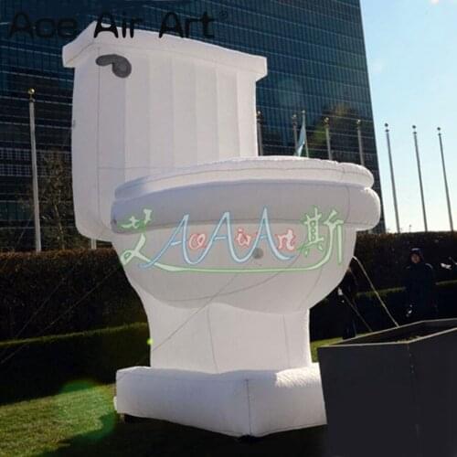 Customized new products Inflatable Toilet With Blower,nflatable travel toilet seat For World Toilet Day