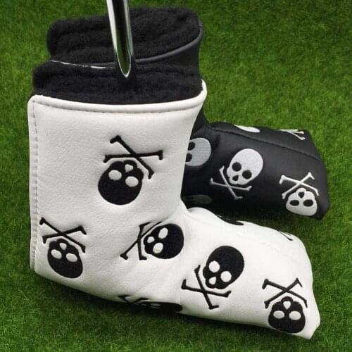 Durable Waterproof Golf Putter Cover Mallet PU Leather Head Covers Lucky Clover Skull Eagle Fit All Brands Clubs Drop Shipping