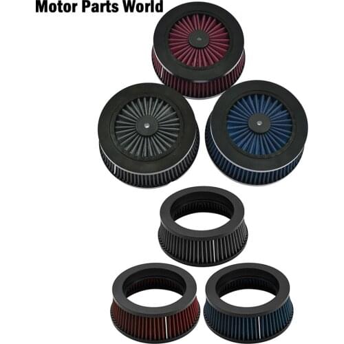 Motorcycle Replacement Air Cleaner Intake Filter System Inner Element Red/Blue/Grey Element For Harley Sportster XL Touring Dyna