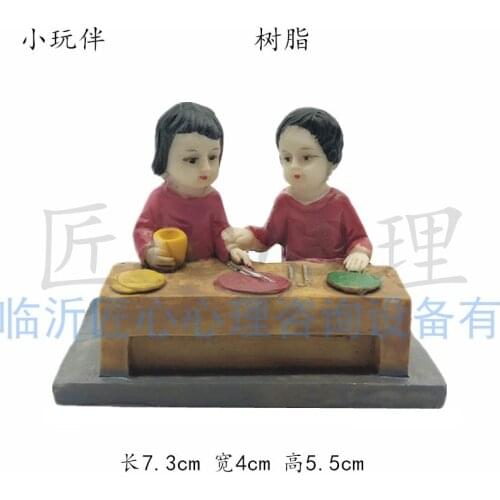 Resin figure Psychological sand table game box court therapy consultation room toy sand model character playmate