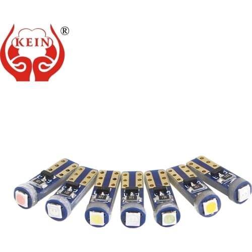KEIN 10PCS green w3w t5 led auto car Lights 3030 Instrument Lights Interior Dash Board Instrument panel lamp white red blue red