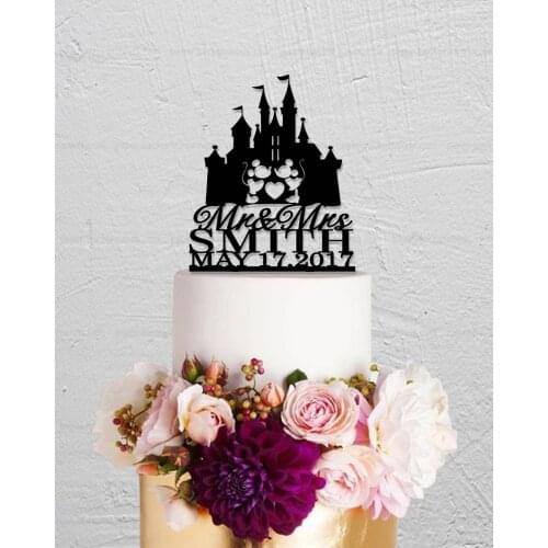 Mouse Cake Topper,Surname Cake Topper,Mr And Mrs Cake Topper,Custom Cake Topper,Personalized topper