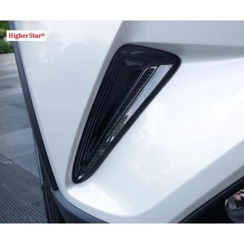 Higher star ABS 2pcs car front fog lamp decoration cover,fog lamp decoration ring for TOYOTA CHR C-HR 2016