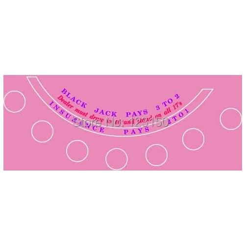 WP-036 Blackjack Layout, Loverly color, Water Resistant 240*120cm, 1PC Free shipping