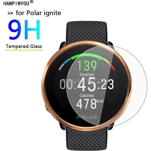 For Polar ignite HD Clear Tempered Glass 9H 2.5D Premium Screen Protector Film For Polar ignite Sports Smart Watch