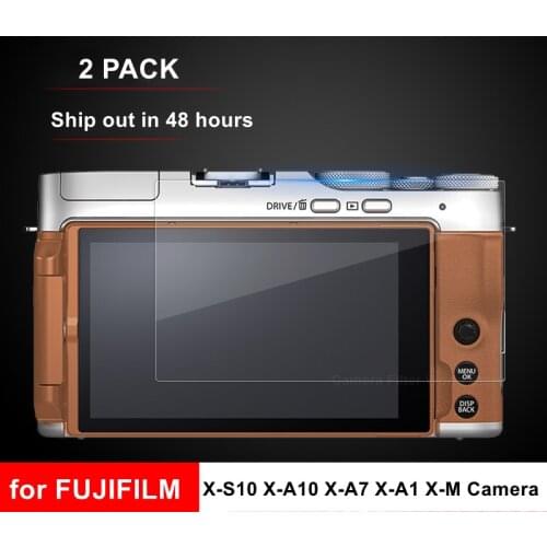 2PCS Fuji X-A3 Camera Glass Hardness Tempered Glass Ultra Thin Screen Protector for Fujifilm X-S10 XS10 X-A10 X-A7 X-A1 X-M