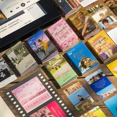 50pcs Kawaii Stationery Stickers Movie mini sticker Book Diary Decorative Literary Film Stickers Scrapbooking DIY Craft Stickers