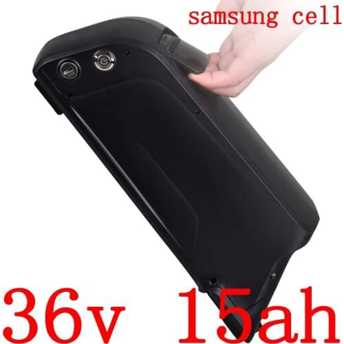 36V 500W battery 36V 15AH electric bicycle battery 36v 9ah 12ah 15ah lithium battery use samsung cell with 15A BMS+ 2A charger