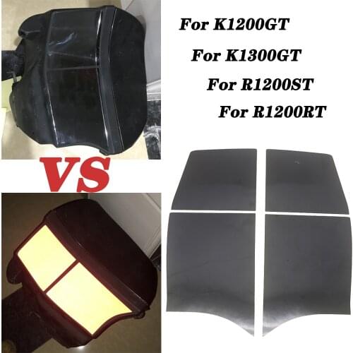 Black and Red set of reflective sticker hard saddle bags for BMW R1200RT R1200ST R1200R K1200GT K1300GT 2005-2013 06 07 08 09 10
