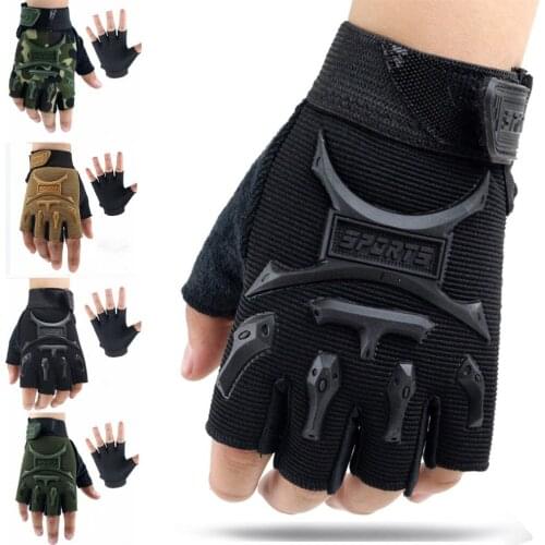 Kids Cycling Gloves Bicycle Sport Short Gloves Half Finger Sport Outdoor Training Gloves With Wrist Support for Fitness Boy Girl