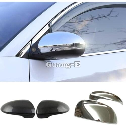 For Hyundai Tucson 2015 2016 2017 2018 Decoration Car Body Back Rear View Rearview Side Door Mirror Cover Stick Trim Frame 2pcs