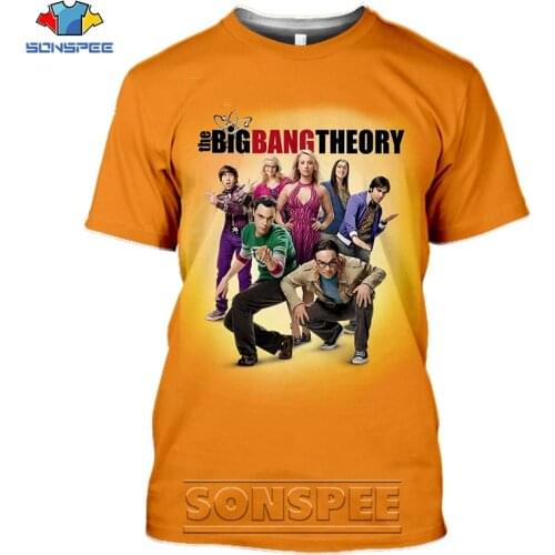 SONSPEE Fashion Sheldon Cooper Penny T Shirt Women 3D Print Summer Short Sleeve Logo Top The Big Bang Theory TV Tshirt Homme