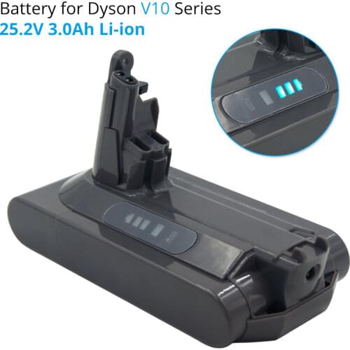 25.2V 3A Li-ion vacuum cleaner Rechargeable battery for Dyson V10 Absolute V10 Fluffy cyclone V10 SV12 Lithium Battery